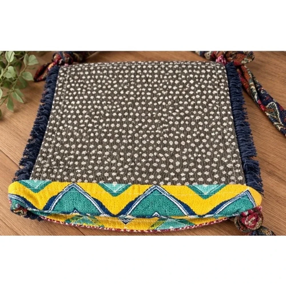 Funky Mae Handmade Boho Tapestry Bag OOAK Crossbody Scarf Strap Made in Italy